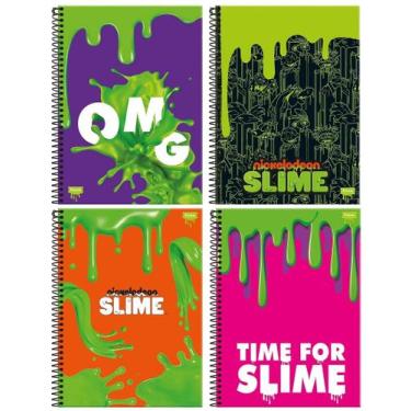 Imagem de Caderno Espiral Slime Nickelodeon 96 Folhas Slime - Foroni