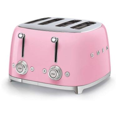 Imagem de Torradeira 4 Slot, SMEG TSF03PKUS, Rosa