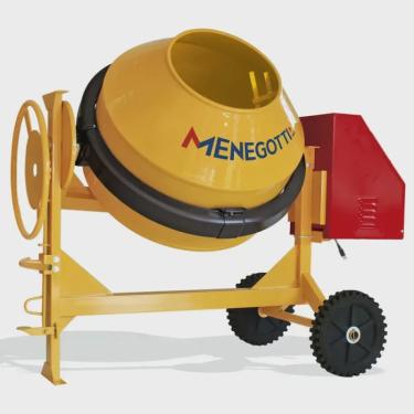 Imagem de Betoneira Rental 400L 2CV 4 Polos 30Rpm Monofásico Com Kit Elétrico de Segurança - Menegotti