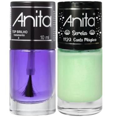 Imagem de Esmalte Canto Mágico Coleção Sereia + Top Brilho 10ml Anita