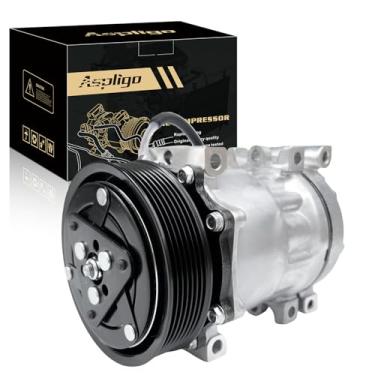 Imagem de Aspligo Compressor de ar condicionado AC adequado para Dodge-Durango Dakota Ramcharger Ram 3500/2500/1500 1994-2002, com embreagem A/C, compressor CA CO4785C, substitui 4849040AC, 55055540, 55055802AD