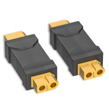 Imagem de Goupchn XT60 adaptador conector fêmea para fêmea XT60 conversor de conector sem fio 2 peças para RC FPV carro avião drone bateria LiPo
