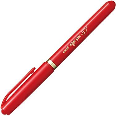 Imagem de Mitsubishi Pencil MYT7.15 Caneta à base de água, canelado, ponta fina, vermelha, 10 peças