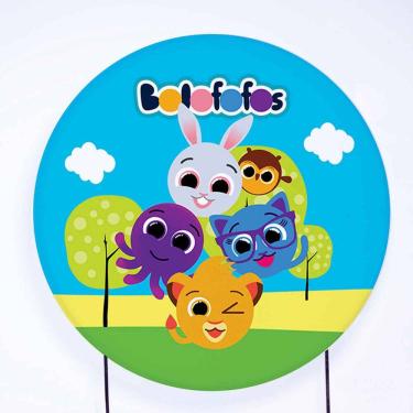 Imagem de Painel Decorativo para Festa 1,80x1,80 metros Veste Fácil com Elástico Bolofofos - Fera Print