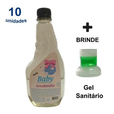 Imagem de Kit 10 Água de Passar Roupa Facilitador Aromatizador Água Cheiro 500ml