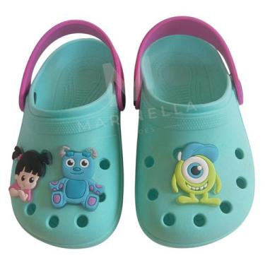 Imagem de Babuche Monstros S.A Infantil Leve Unissex Boo Sully Confortável - Mar