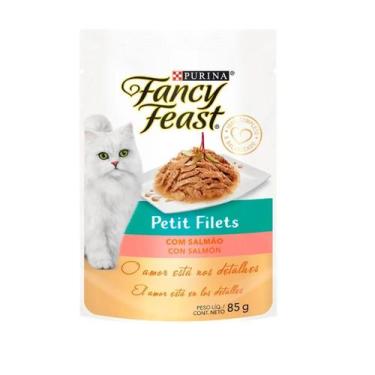 Imagem de Fancy Feast Ração Úmida Gatos Sabor Salmão 15unid - Purina