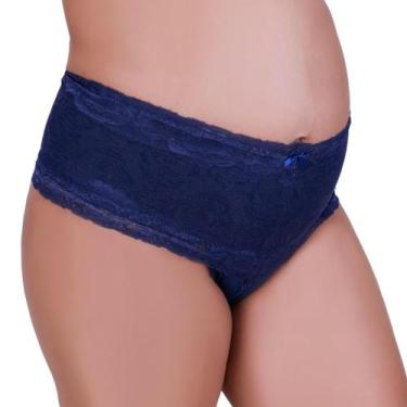 Imagem de Cinta de Algodão com Detalhe em Renda Calcinha Cós Alto Modeladora Kar