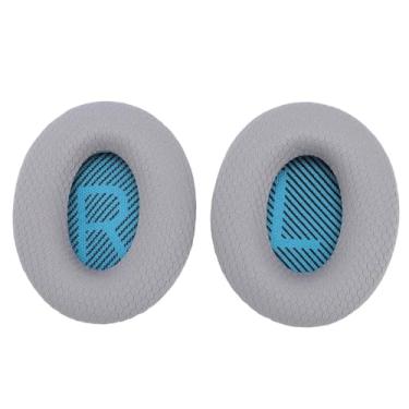 Imagem de Jectse Confortável Headphone Earpads Almofadas de Substituição para QC35, QC35 II, QC25 Com Memory Foam e Tecido Respirável, Fácil Instalação para Sound True, Sound Link (GREY)
