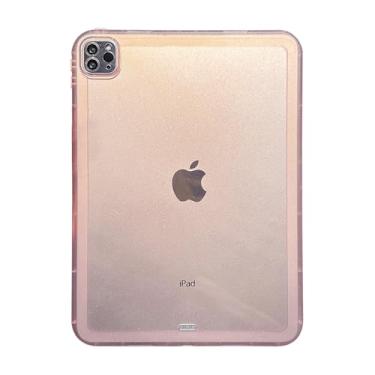 Imagem de UUcovers Capa para Apple iPad Pro 11 polegadas (M4) 2024 (modelo: A2836 A2837 A3006), capa traseira de TPU macio à prova de choque brilhante de silicone flexível, fina, leve e fina, rosa