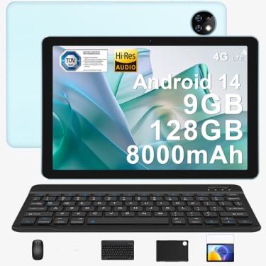 Imagem de DOOGEE Tablet T10W Com Teclado, 4G Lte, Bateria De 8000Mah, 128Gb/1Tb Tf, Quad-Core, Câmera Dupla, Wi-Fi 2.4G/5G, Teclado E Mouse - Azul