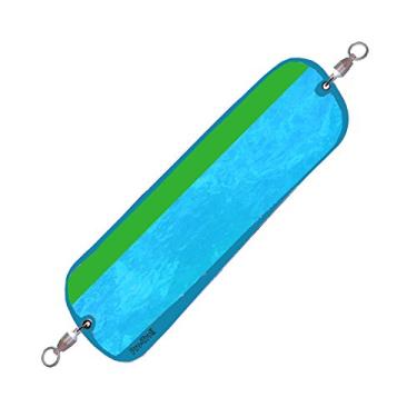 Imagem de Pro-Troll Fishing Products ProChip 11 Fin Flasher com EChip, Moonbeam em Verde com Listra Verde