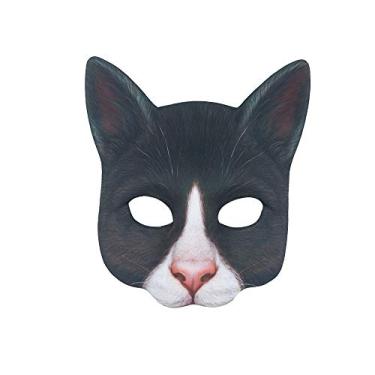 Imagem de Aiffort 1 Peça De Máscaras Gato Realistas Halloween, Máscara Animal, Acessórios Para Cosplay, Natal, Páscoa, Novidade, Acessório Festa À Fantasia (Máscara Estilo G)