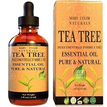 Imagem de Mary Tylor Naturals (Óleo de árvore do chá orgânico) - Óleo essencial de árvore do chá orgânico (120 ml), certificado USDA, óleo essencial 100% puro, grau terapêutico, Melaleuca alternifolia