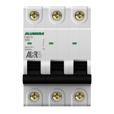 Imagem de Disjuntor Tripolar 3P 40A Curva C ALBR3 Alumbra