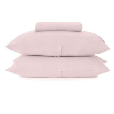 Imagem de Jogo de Lençol Altenburg Casal Três Peças 138x188x30, UN, Rose natural