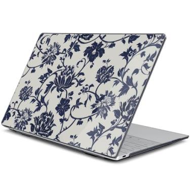 Imagem de Batianda Capa para laptop Dell XPS 13 Copilot+ PC tela de 13,4 polegadas 2024 número do modelo 9345/9350, capa rígida ultrafina e leve resistente a arranhões com proteção profissional, flores marinhas