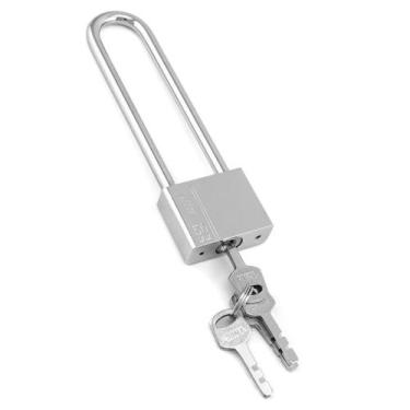 Imagem de Cadeado com Chave com Longa Viga de Travamento, Material de Aço Inoxid