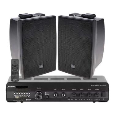 Imagem de Kit Som Ambiente Varanda Gourmet Sala Home Receiver Slim 3200 Bluetoot