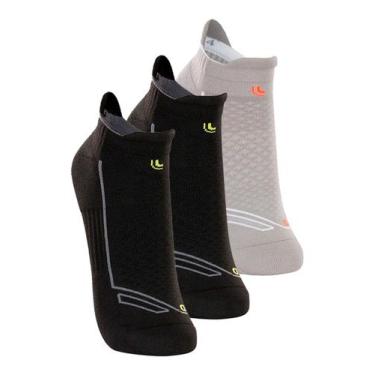 Imagem de Kit com 3 Pares de Meias Performance Running Lupo 3276-002 Colorido, P