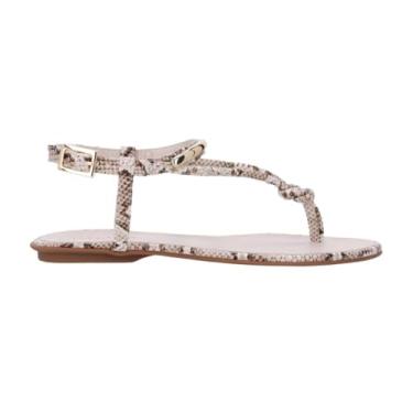 Imagem de Sandália Rasteira Luz da Lua Tira Nó Fina