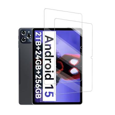 Imagem de FJIASTB Protetor de tela para tablet Android BESTTAB W90/T90 de 28 cm, filme de vidro temperado 9H antiarranhões fácil de instalar, sem bolhas, pacote com 2