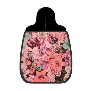 Imagem de Lixeira De Carro Organizador Lixinhocar Flores Desenho Vintage Rosa