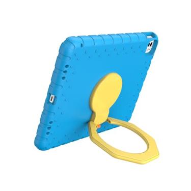 Imagem de BILLISGOVA Capa para iPad Air/Pro 13 com suporte robusto de rotação de 360°, suporte para lápis, capa super protetora para iPad de 13 polegadas M3 2025, M4/M2 2024, para uso familiar/crianças, azul