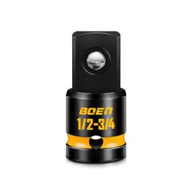 Imagem de boen Adaptador de soquete de impacto PRO 1/5.1 cm F para 3/10.2 cm M, conversões de chave de impacto para chave de impacto, aço CR-MO, marcação em relevo e pintada