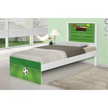 Imagem de Cama Solteiro Adesivada Futebol Gramado