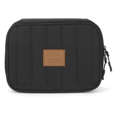 Imagem de Estojo Box Escolar Up4you Clássico Luxcel, Cinza