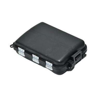 Imagem de Caixa Organizadora De Pesca Com 10 Compartimentos Para Iscas, Ganchos 