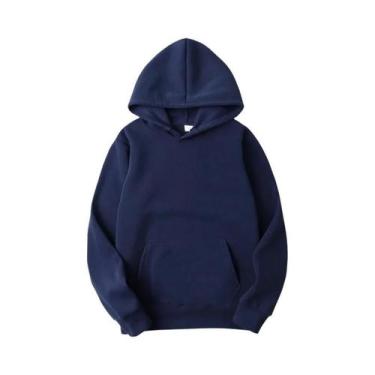 Imagem de Moletom Unissex De Cor Sólida Para Primavera, Outono E Inverno, Tops C