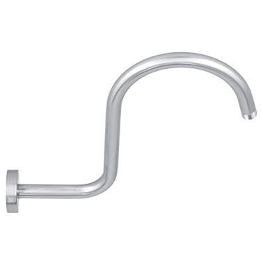 Imagem de GLOGLOW Extensão do Braço do Chuveiro Pescoço de Ganso Braço Chuveiro, Rosca Macho de 1/2 Polegada Npt, Montado na Parede, 13.2x10.4 Polegada de Aço Inoxidável Forma de S Nan (233 escovado)