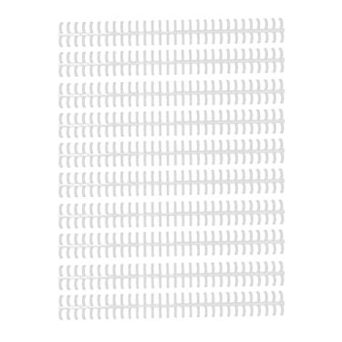 Imagem de 10 peças por venda, tiras de encadernação de folhas soltas de 30 furos, diâmetro da lombada de encadernação de plástico 10 mm, cor transparente