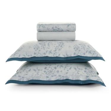 Imagem de Jogo De Cama King 100% Algodão Egípcio 300 Fios Karsten 4pç, Ellie