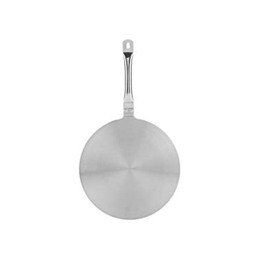 Imagem de Conjuntos de utensílios de cozinha Bandeja de descongelamento difusor de calor de lenço de aço inoxidável com alça panelas fácil de limpar placa de descongelamento de indução de condução rápida (cor