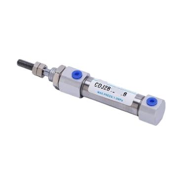 Imagem de VTGVVVTR Mini cilindro de aço inoxidável tipo SMC série CDJ2B haste única 10 mm furo 10-200 mm cilindro pneumático (curso 100 mm)