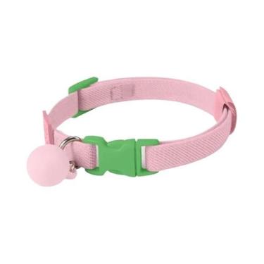 Imagem de Coleira Refletiva Ajustável Para Gatos, Colar Macio Para Animais De Es