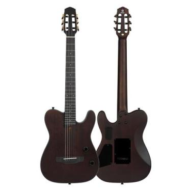 Imagem de Guitarra acústica Bullfighter Silent Nylon de 6 cordas com estojo e ac