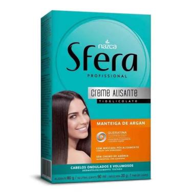 Imagem de Creme Alisante Sfera Argan Queratina Nazca