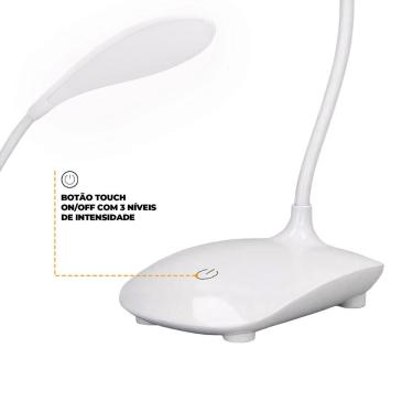 Imagem de Luminária de Mesa Flexível Touch - Portátil de LED - Verde