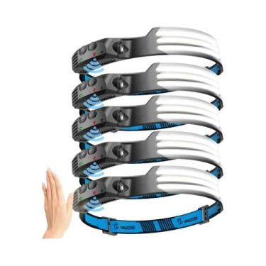 Imagem de Lanterna De Cabeça LED Recarregável Com Sensor 270 graus Lanterna De C