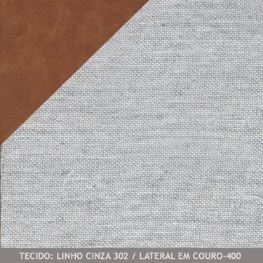 Imagem de Sofá 3 Lugares Retrátil Cannes 2,10m com Entrada USB Couro e Linho - Z