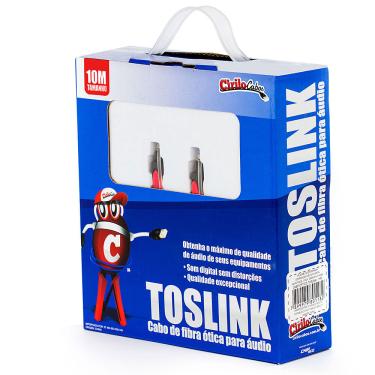 Imagem de Cabo Óptico Digital Toslink - 10 Metros - Cirilo Cabos