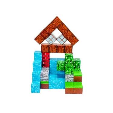 Imagem de Blocos Magnéticos de Montar 100 Peças InfinityBlox Brinquedo Educativo