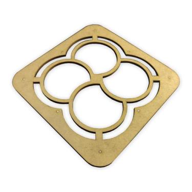 Imagem de Molde Guia Fabricação Petisqueira Lua Cre 30Cm Tupia Madeira - Doce Ar