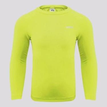 Imagem de Camiseta Selene Manga Longa Proteção UV50+ Juvenil Verde Neon-Unissex