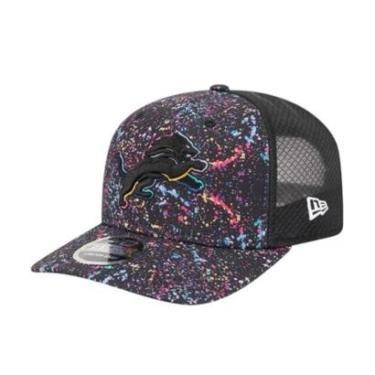 Imagem de Boné New Era 970 Detroit Lions Crucial Catch Preto Masculino-Masculino