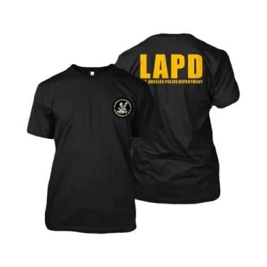 Imagem de Camiseta Masculina Personalizada LAPD Los Angeles Police Com Estampa F